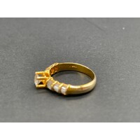 Ladies 14ct Yellow Gold Diamond Ring (Pre-Owned)
