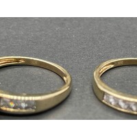 Ladies 9ct Yellow Gold Ring Set (Pre-Owned)