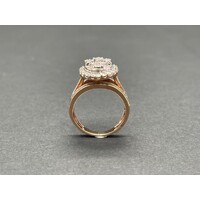 Ladies 10ct Rose Gold Diamond Ring (Pre-Owned)
