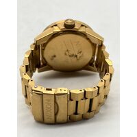 Nixon Take Charge Corporal All Gold Black Stainless Steel Bracelet Men's Watch