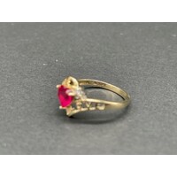 Ladies 10ct Yellow Gold 'I LOVE YOU' Ring (Pre-Owned)