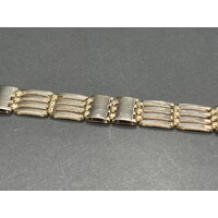 Unisex 18ct Yellow Gold Gate Link Bracelet (Pre-Owned)