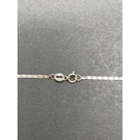 Unisex 14ct White Gold Mariner Link Necklace (Pre-Owned)