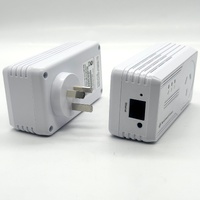 NetComm NP205 200Mbps Powerline Adapter Twin Pack AC Pass Through Ethernet