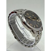 Seiko Solar Two Tone Black Dial Analogue Stainless Steel Men’s Watch