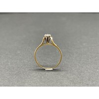 Ladies 18ct Yellow Gold Diamond Ring (Pre-Owned)