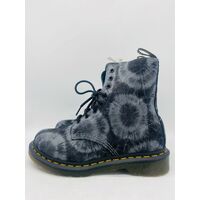 Dr. Martens 1460 Pascal Tie Dye Black Charcoal Grey Unisex Boots