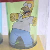 The Simpsons 4 Piece Drinking Glass Set 473ml Homer Bart Marge Lisa
