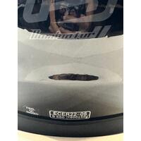 Rjays Dominator II Gloss Black Motorcycle Helmet Size Small 55-56cm and Dust Bag