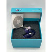 Swarovski Violet Crystal Figurine Happy Duck DJ Duck Headphones Limited Edition
