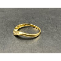 Ladies 18ct Yellow Gold Diamond Enhancer Ring