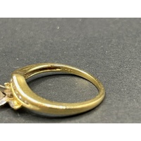 Ladies 18ct Yellow Gold 2 Set Diamond Rings