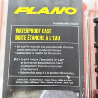 Plano 1450 Guide Series Waterproof Case Small Clear Orange Dry Box