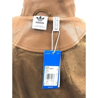 Adidas Originals Adicolor Trefoil Faux Leather Jacket Ladies Wild Brown II6102