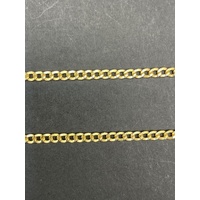 Unisex 9ct Yellow Gold Curb Link Necklace