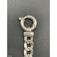 Mens 925 Sterling Silver Curb Link Bracelet