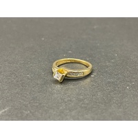 Ladies 18ct Yellow Gold Diamond Ring
