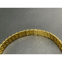 Unisex 18ct Yellow Gold Mesh Link Bracelet