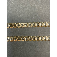 Unisex 9ct Yellow Gold Curb Link Necklace