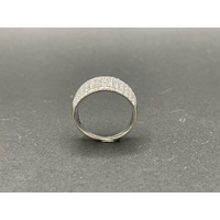 Ladies 14ct White Gold Diamond Cluster Ring