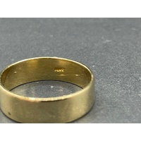 Mens 18ct Yellow Gold Plain Wedding Band Ring