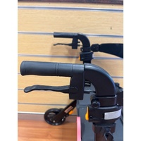 Peak Ellipse SuperLite Carbon Fibre Rollator Black Medium 120kg Max with Basket