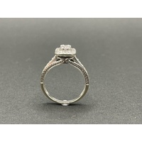 Ladies 9ct White Gold Diamond Ring
