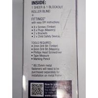Windoware Nash Day and Night Roller Blind Width 150cm Drop 240cm