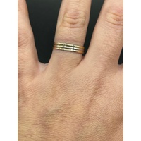 Ladies 9ct Three Tone Gold Ring