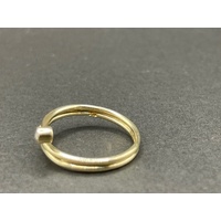 Ladies 9ct Yellow Gold Wrap Around Diamond Ring