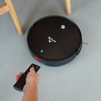 MyGenie ZX3000 Robotic Vacuum Mop One Pass Cleaning HEPA Gyroscopic Black