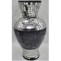 Mirror Tile Mosaic Vases 3 Piece Set 32cm 26cm 22cm