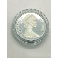 Fiji 1981 Wedding of HRH Prince Charles $10 Silver Proof Coin 1 Troy Oz