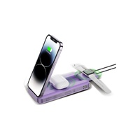 EKO 5 in 1 Portable Wireless Charger and Powerbank for iPhone in Violet