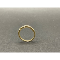 Ladies 18ct Yellow Gold Cubic Zirconia Enhancer Ring