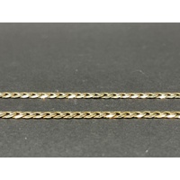 Unisex 9ct Yellow Gold Curb Link Necklace