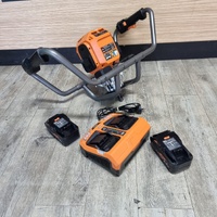 AEG Fusion Brushless Post Hole Digger with 6.0Ah Batteries and Charger