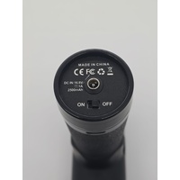 TEQ Rechargeable Massage Gun Black with Attachments and Carry Case