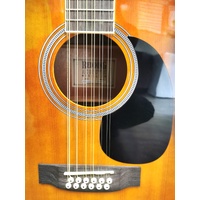 Redding RED512ETS 12 String Semi Acoustic with In-Built Tuner and Hard Case