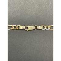 Mens 9ct Yellow Gold Anchor Link Necklace