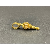 Ladies 22ct Yellow Gold Bajranji Gada Pendant
