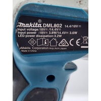 Makita DML802 LXT 18V Li-Ion Cordless LED Flashlight Jobsite Torch Skin Only
