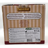 Lemax Christmas Village Devaneys Bakery Porcelain Lighted Building