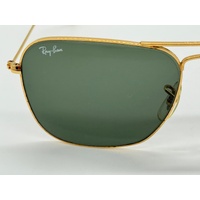 Ray-Ban RB3025 Aviator Classic Metal Frame Gold Green Sunglasses with Case