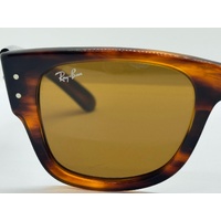 Ray-Ban Mega Wayfarer RB 0840S Sunglasses Tortoise Shell Frame Brown Lenses 51mm