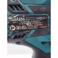 Makita DHP481 18V LXT Cordless Brushless Hammer Drill Driver Skin Only