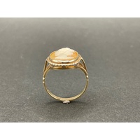 Ladies 9ct Yellow Gold Cameo Ring