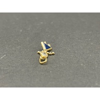 Ladies 9ct Yellow Gold Girl Figure Gemstone Pendant