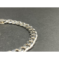 Mens 925 Sterling Silver Curb Link Bracelet