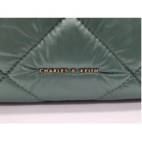 Charles & Keith Quilted Shoulder Bag with Adjustable Strap and Dust Cover